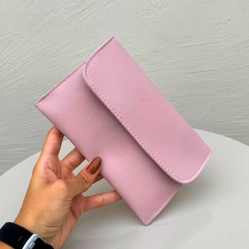 Carteira Porta Óculos/Documentos/Celular Rosa - Immateriale Bolsas