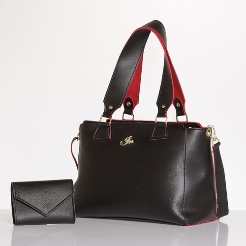 Kit Bolsa Equilíbrio + Carteira Envelope Preta