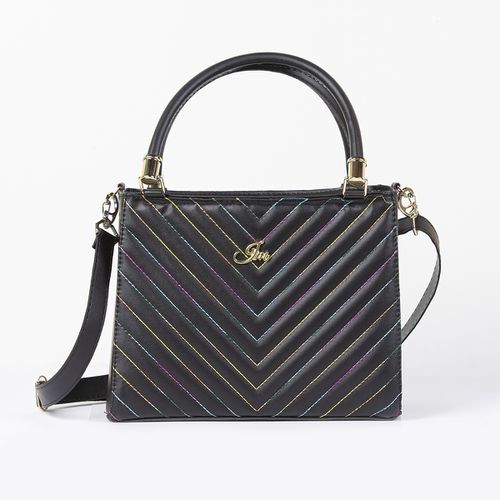 Bolsa Lorena Arco-íris Preto - Immateriale Bolsas