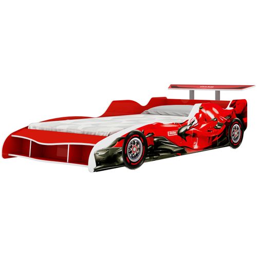 Cama Solteiro Infantil Gelius Carro Fórmula 1 Vermelho