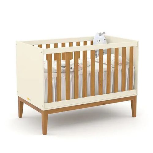 BERÇO MATIC NATURE OFF WHITE/FREIJO/ECOWOOD