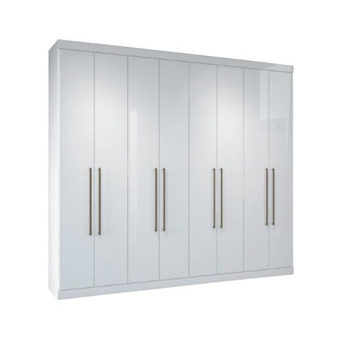 Guarda Roupas Santos Andirá Havana Master Vip 8 Portas 4 Gavetas Branco