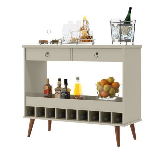 Aparador Bar Seller 2 Gavetas Off White Patrimar