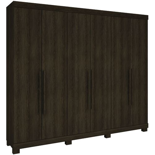 Guarda Roupa Rimo Guarapari 6 Portas 7 Gavetas 100% MDF Tauari