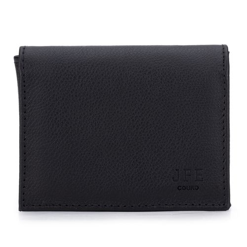 Carteira Masculina em Couro Legítimo - 004- preto - JFECOURO