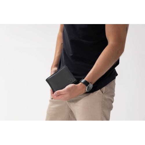 Carteira Masculina em Couro Legítimo - 006- preto... - JFECOURO