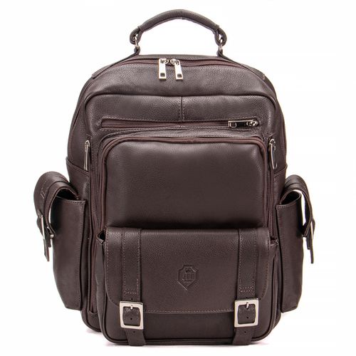 Mochila Executiva Em Couro Legítimo Para Notebook ... - JFECOURO