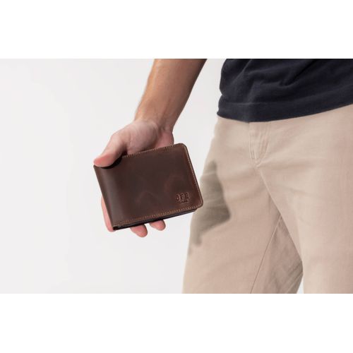 Carteira Masculina em Couro Legítimo - 040- fóssi... - JFECOURO