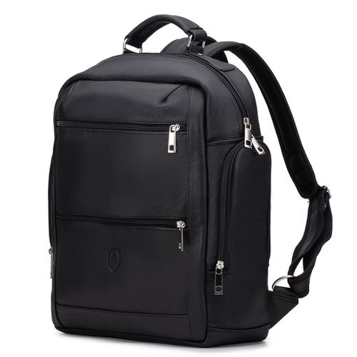 Mochila Masculina Couro Notebook 15,6 - 2211- PRE... - JFECOURO