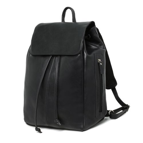 Mochila feminina em couro legitimo - 8503 - Preto - JFECOURO