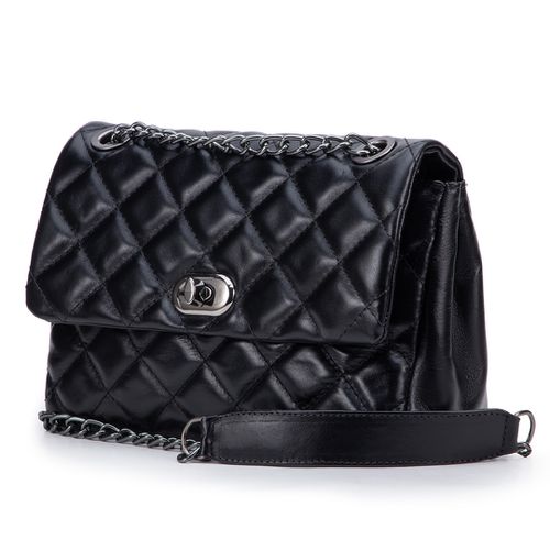 Bolsa Feminina Corrente Transversal Em Couro - 85... - JFECOURO