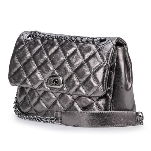 Bolsa Feminina Corrente Transversal Em Couro - 85... - JFECOURO
