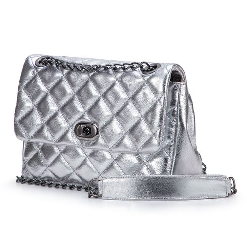 Bolsa Feminina Corrente Transversal Em Couro - 85... - JFECOURO