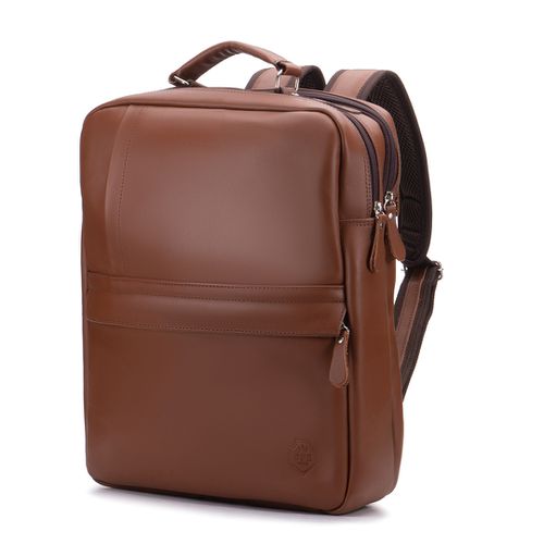 Mochila Masculina Couro Legítimo Slim Premium Para... - JFECOURO