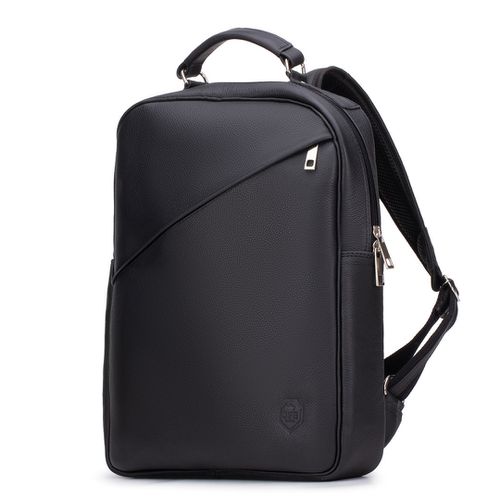 Mochila Compacta em Couro Com Suporte Para Noteboo... - JFECOURO