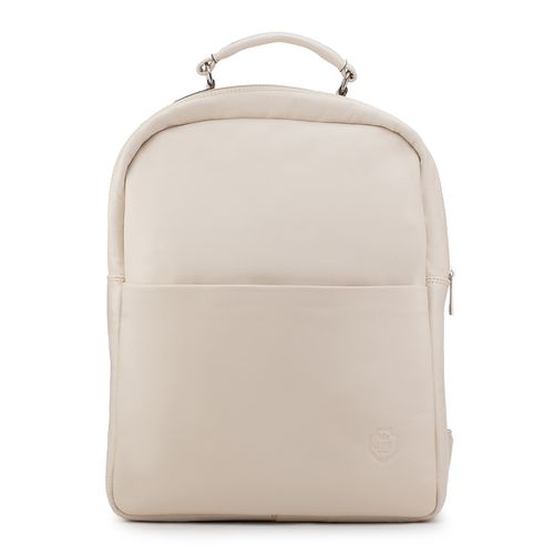 Mochila Compacta em Couro Com Suporte Para Noteboo... - JFECOURO