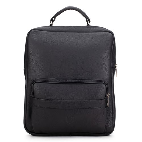 Mochila Compacta em Couro Com Suporte Para Noteboo... - JFECOURO