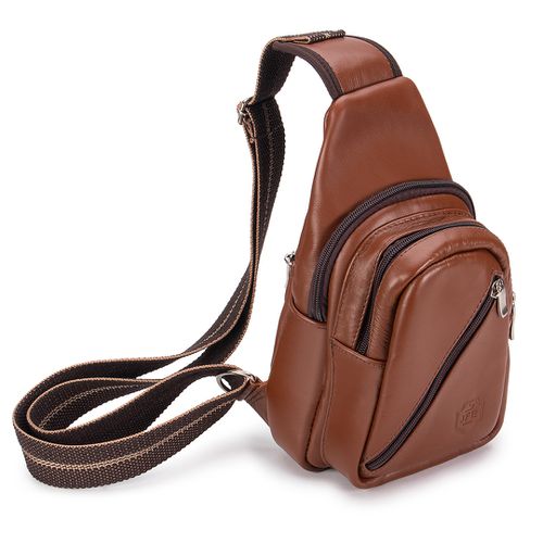 Shoulder Bag Transversal Unissex Pochete Em Couro ... - JFECOURO