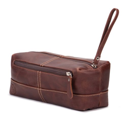 Necessaire Masculina Couro Legítimo Estojo Higiene... - JFECOURO