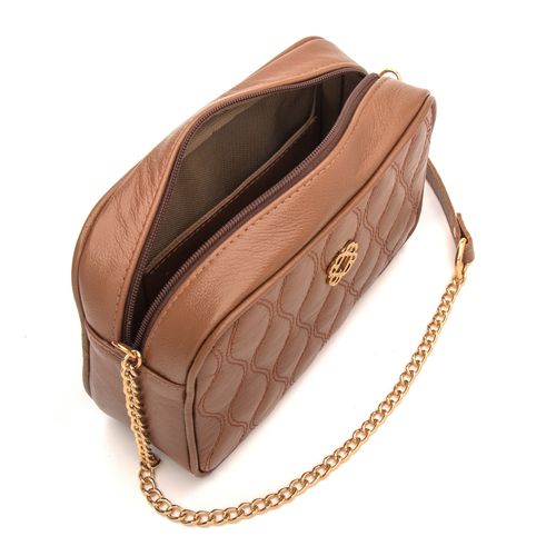 Bolsa Feminina Pequena em Couro Legítimo Marrom Me... - Leandra Soares bags