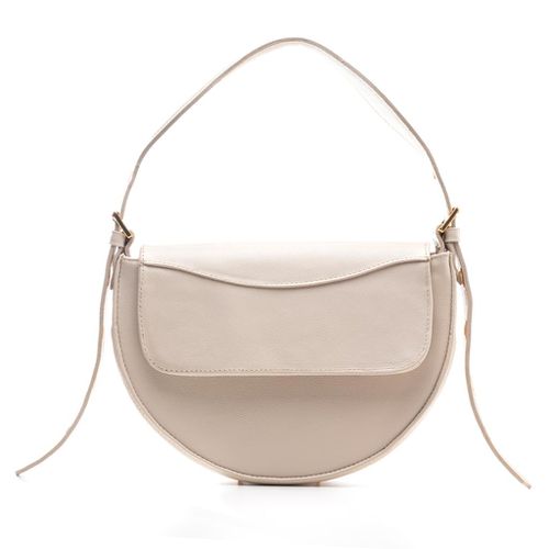 Bolsa Feminina de Ombro em Couro Off White Luxo Es... - Ateliê Leandra Soares