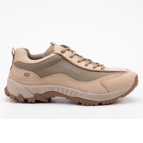 Tênis Adventure Vibram em Couro Spock Low Bege - ... - LEEFOOT