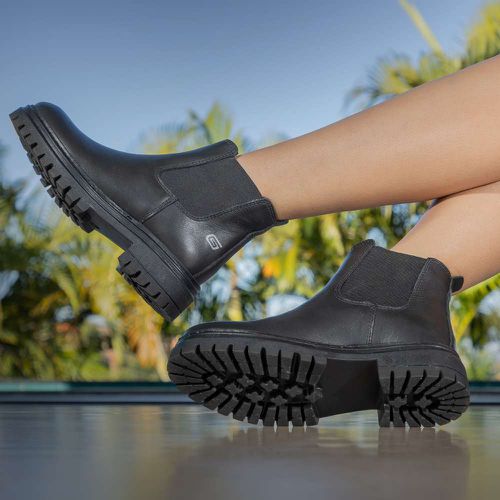  Bota Coturno Feminino Agata Preto - Agata Preto - LEEFOOT