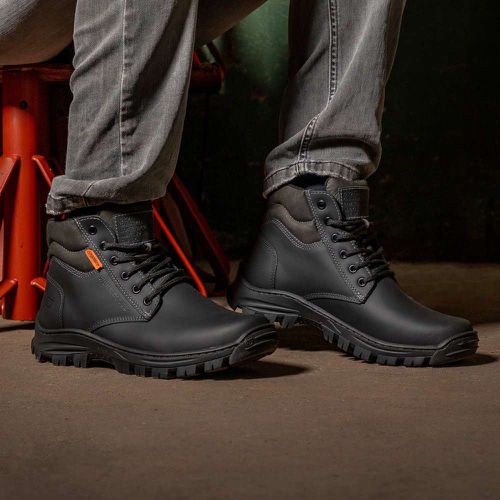 Bota coturno de segurança EPI´s em Couro ref. Forc... - LEEFOOT