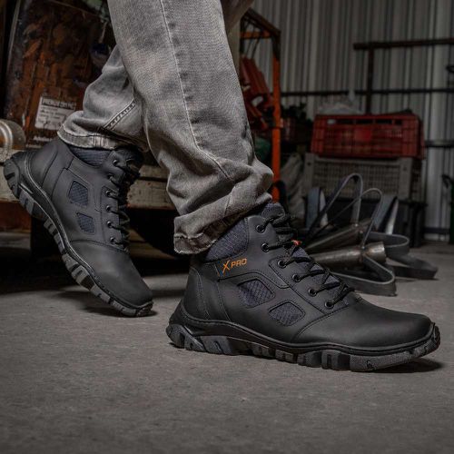 Bota Adventure em Couro GW23 grafite - GW23 Embor... - LEEFOOT
