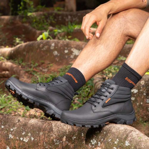 Bota coturno de segurança EPI´s em Couro ref. Pick... - LEEFOOT