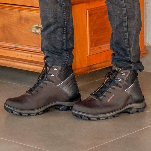 Bota coturno de segurança EPI´s em Couro ref. Tigu... - LEEFOOT
