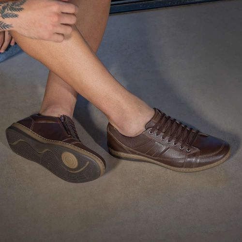 Sapatênis Masculino confortável em couro Unique Ca... - LEEFOOT