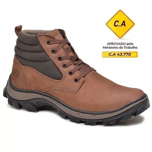 Bota coturno de segurança EPI´s em Couro ref. Pick... - LEEFOOT