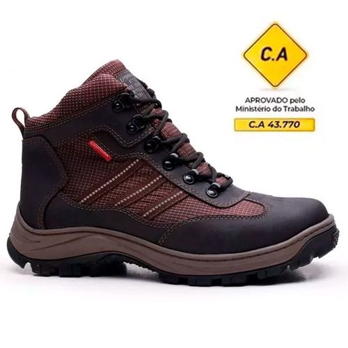 Bota coturno de segurança EPI´s em Couro ref. Fall... - LEEFOOT