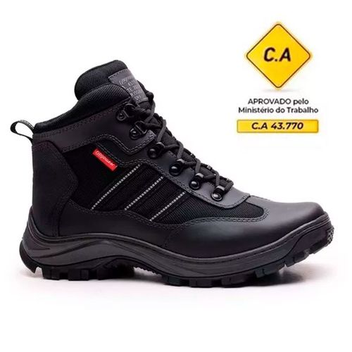 Bota coturno de segurança EPI´s em Couro ref. Fall... - LEEFOOT