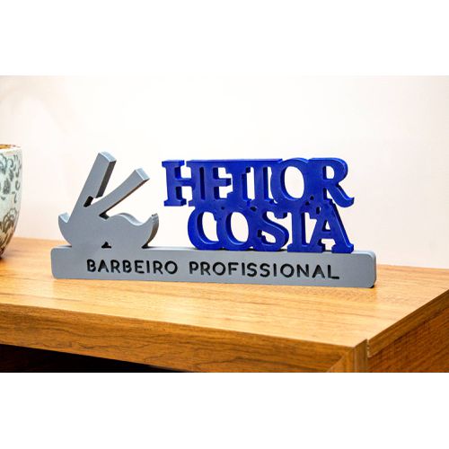 Display Barbeiro(a) Profissional - Letralize | Loja Oficial