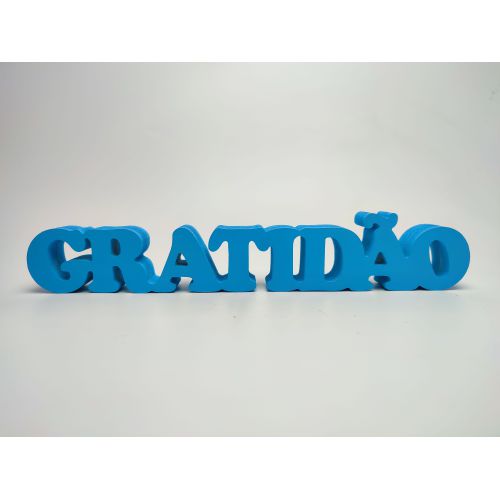 Display Letreiro Decorativo Gratidão 2 - Letralize | Loja Oficial