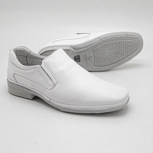 Sapato Social Leve Conforto Couro Branco Legitimo ... - Levecomfort Calçados