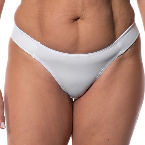 CALCINHA TANGA COM ESPUMINHA NA LATERAL - BRANCO -... - Loik