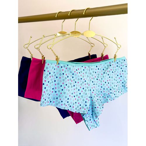 KIT CALCINHA MICROFIBRA HOT PANTS FIO DUPLO - COM ... - Loik