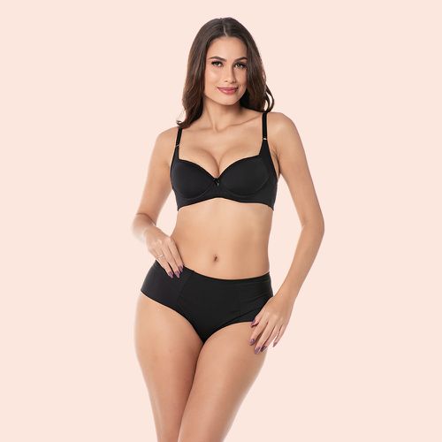 CALCINHA FIO DUPLO HOT PANT CINTURA ALTA - PRETO -... - Loik