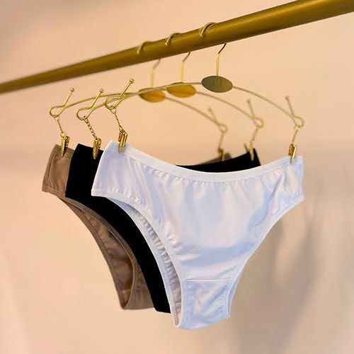KIT CALCINHA MICROFIBRA TANGA - COM 03 PEÇAS - PRE... - Loik