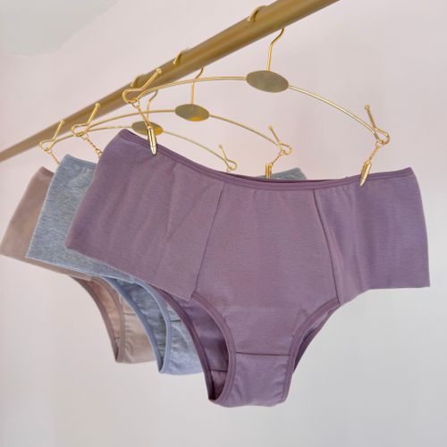 KIT DE CALCINHA HOT PANTS ALGODÃO - COM 03 PEÇAS -... - Loik