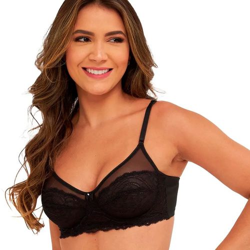 SUTIÃ SEM BOJO COM ARO DEL RIO - PRETO - 420623-PR... - Loik