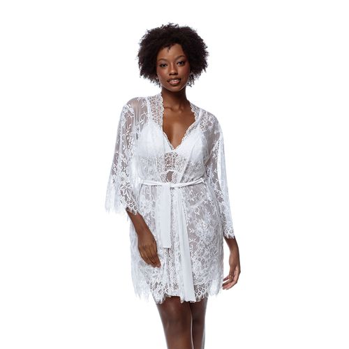 ROBE RENDA CHANTILLY - BRANCO - 8269A-BRANCO - Loik