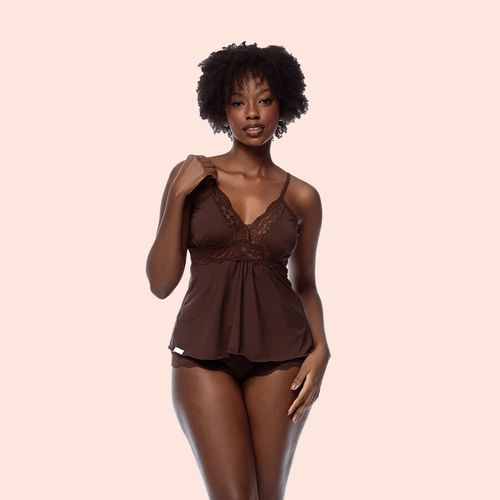 MINI DOLL MICROFIBRA SENSITEL - CACAU - 8346A-CACA - Loik