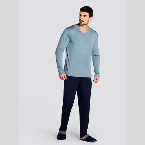 PIJAMA INVERNO MASCULINO - LISTRADA - 12022020-LIS... - Loik