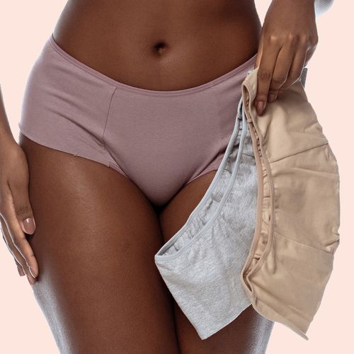 KIT DE CALCINHA HOT PANTS ALGODÃO - COM 03 PEÇAS -... - Loik