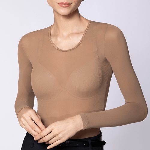 00800 CAMISETE LOBA FIO 40 - PO DE ARROZ - 00800-P... - Loik