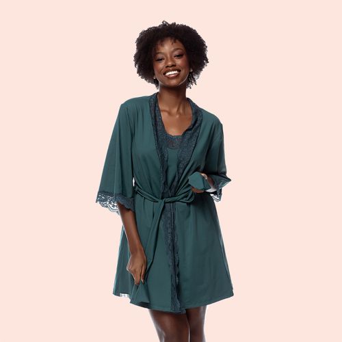 8345A ROBE RENDA - PAVAO - 8345A-PAVAO - Loik